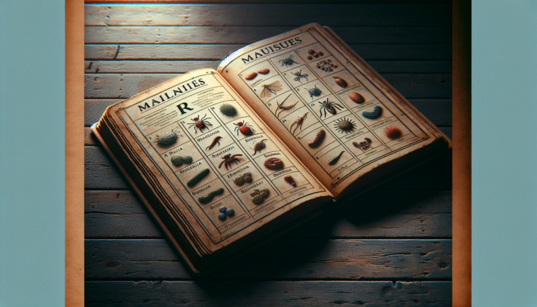 Illustrations détaillées de maladies en R sur page d'un livre médical.