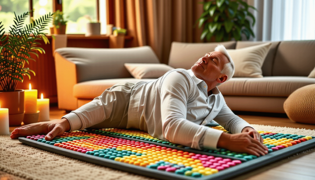 Comment s’allonger sur un tapis d’acupression ?
