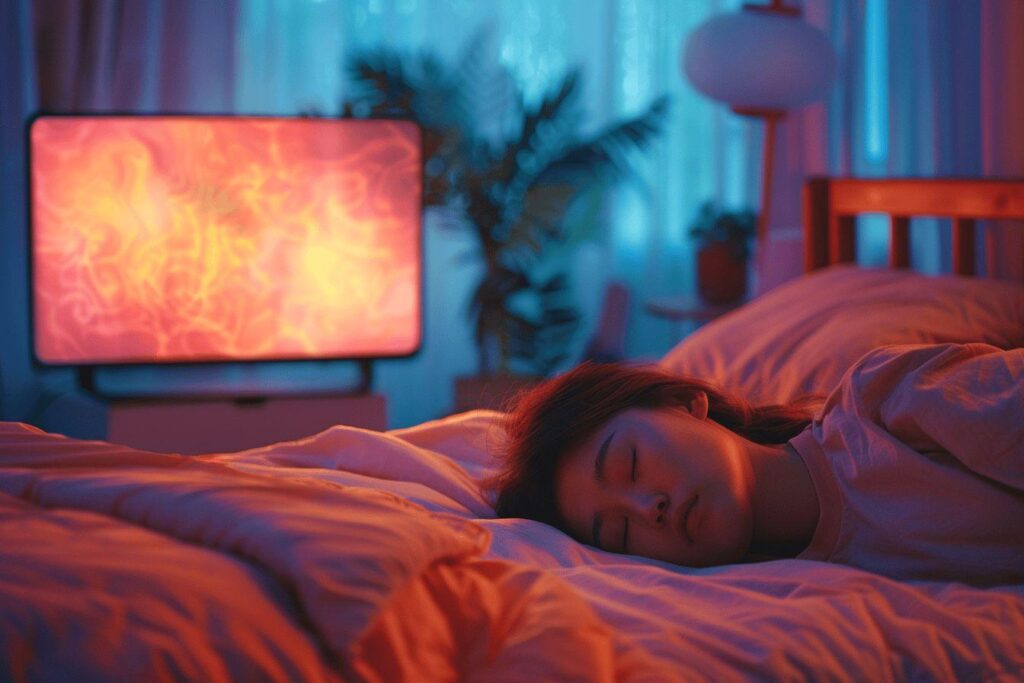 Est-ce bon de dormir avec la TV allumé ?