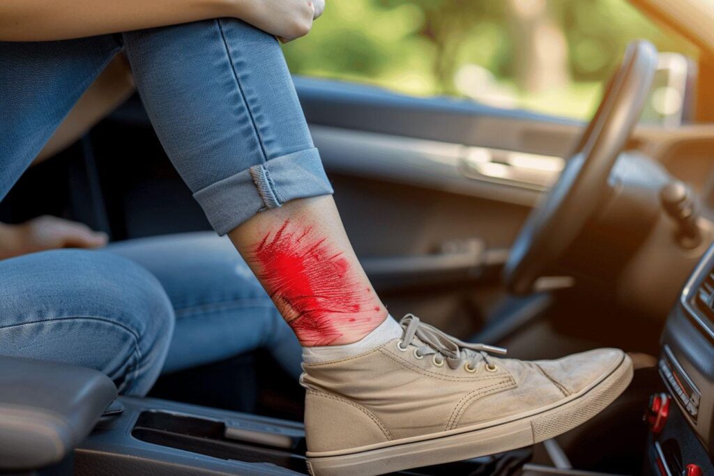 Peut-on conduire avec un claquage au mollet en toute sécurité ?