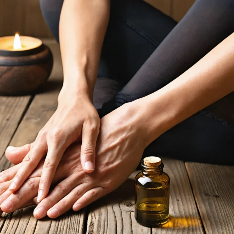 Remède de grand-mère contre la pubalgie avec massage à l'huile naturelle