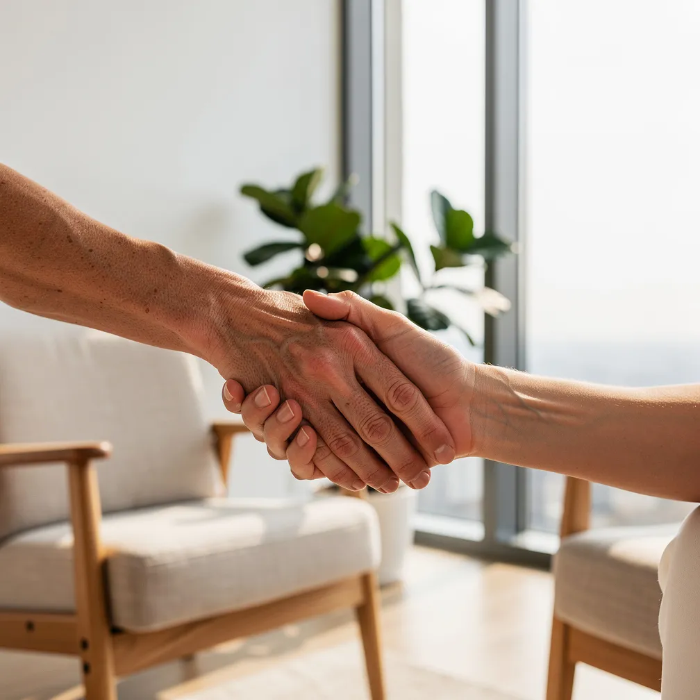 Les mains du praticien